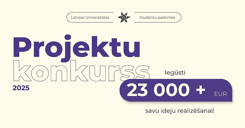 Īsteno savas idejas – piesakies LU SP 2025. gada projektu konkursam!